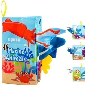 New cloth book for baby 1-18 months “marine animals”